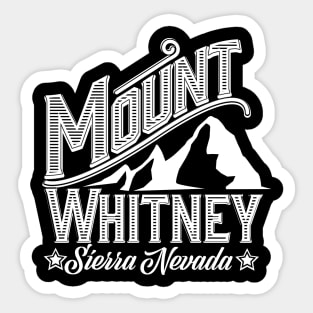 Mount Whitney Sierra Nevada Travel poster Sticker